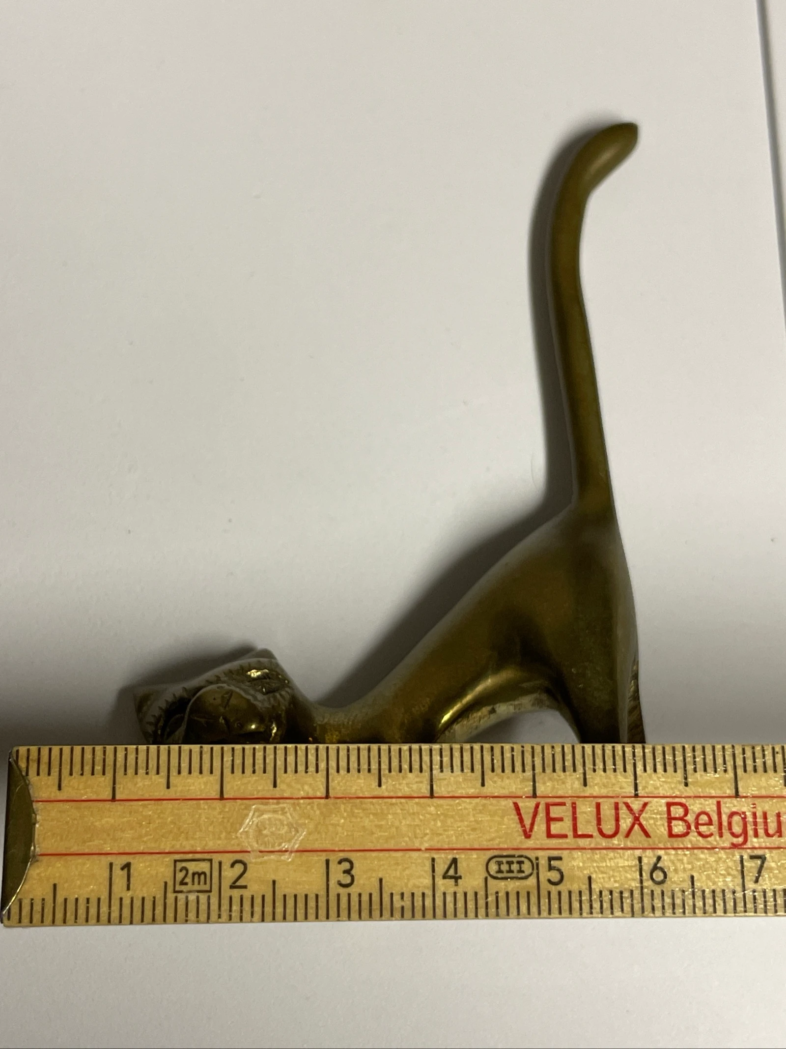Small brass cat – photo 3
